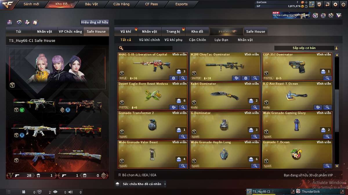 shop acc cf uy tin gia re